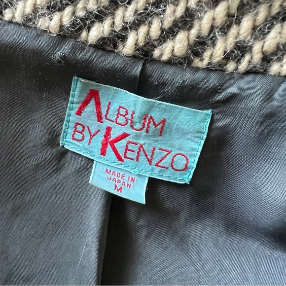 Album by Kenzo Vintage Oversized Cardigan Jacket Japanese Wool Rare Collectible - Picture 5 of 7